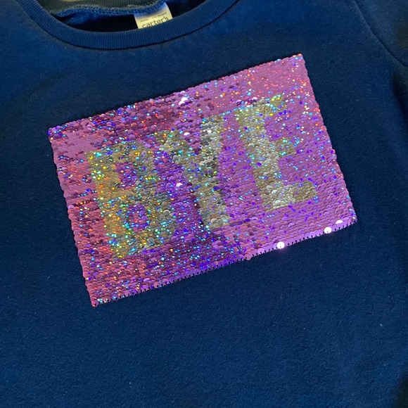 Flip Sequin "Hi, Bye" Sweatshirt - Picture 4 of 4